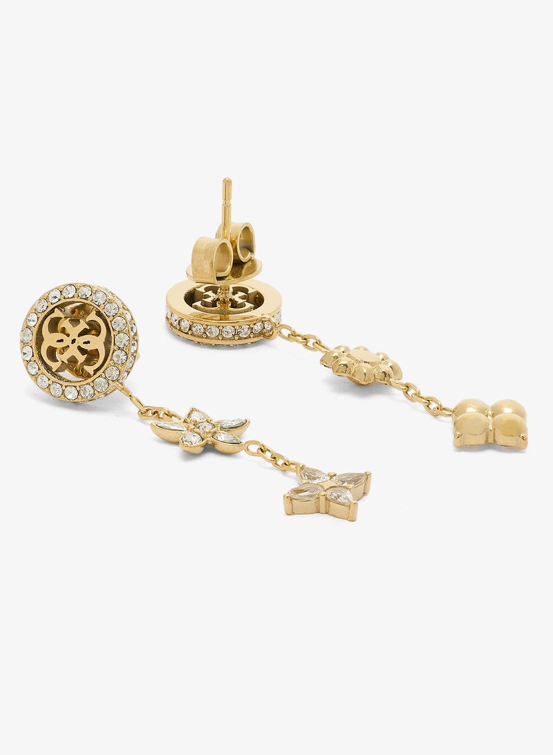 GUESS 4G Crystal Drop Earrings - Image 2