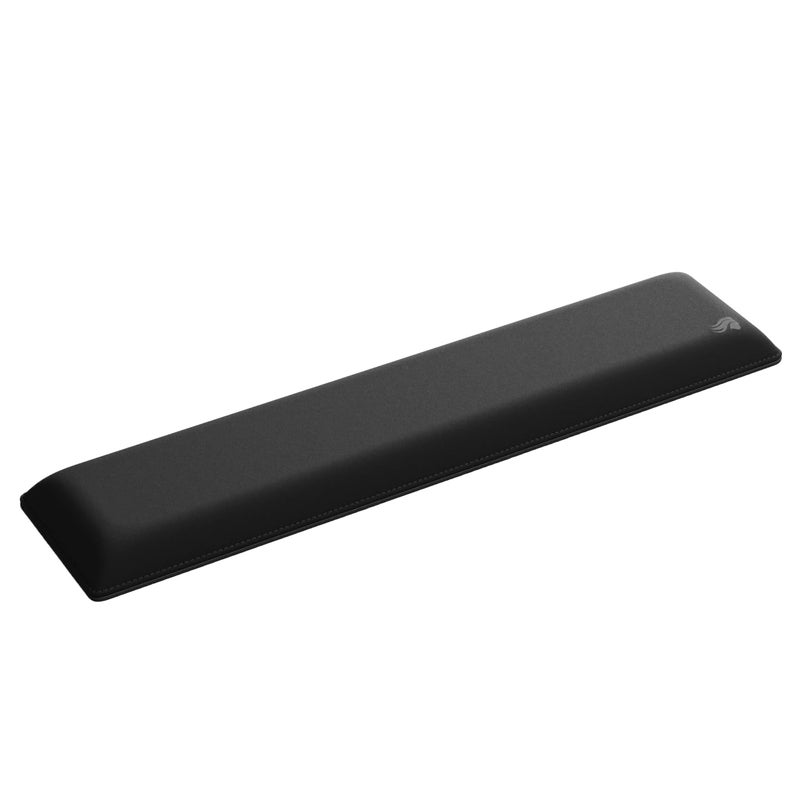 Glorious Gaming Padded Keyboard Wrist Rest (Full Size, 25mm Thick) - Anti-Fray Stitched Edges, Smooth Cloth Surface, Anti-Slip Rubber Base, Medium Firmness, 440 x 100 x 25mm - Black - Image 1