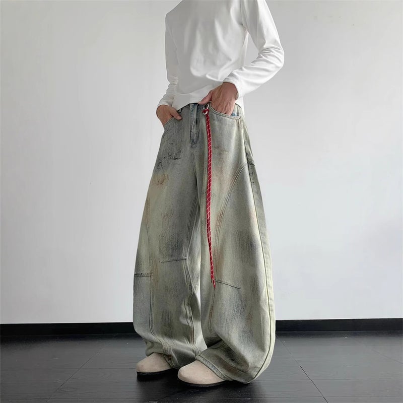 Unisex Casual Daily Denim Jeans - Image 3
