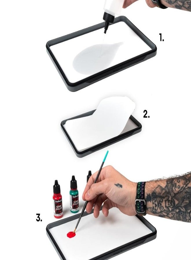 Vallejo - Hydration Sponge, Includes 2 Units of High Density PVA Foam 3 mm Thick (0.76 in) - Long-Lasting Paint Preservation Sponge Sheets - Professional Acrylic Palette Rehydration Pads - Image 3