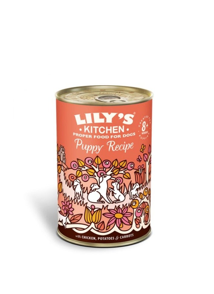 ليلي كيتشن Lilys Kitchen Chicken Recipe Puppy Food (400g)- Pack of 4 