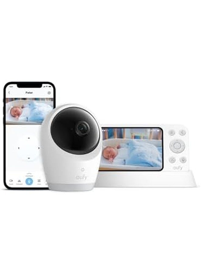 eufy Baby Monitor E21 | 4K Camera with App & Monitor Control, Pan-Tilt, 8× Zoom, Night Vision, Smart Alerts, Hybrid Wi-Fi/Offline, Portable Battery Camera  - Image 5