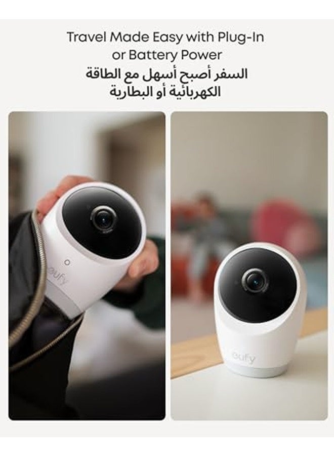 eufy Baby Monitor E21 | 4K Camera with App & Monitor Control, Pan-Tilt, 8× Zoom, Night Vision, Smart Alerts, Hybrid Wi-Fi/Offline, Portable Battery Camera  - Image 4