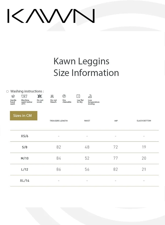 KAWN.YOGA Tan Beige Womens High Waist Scrunch Contour Leggings for Women | Best Price UAE