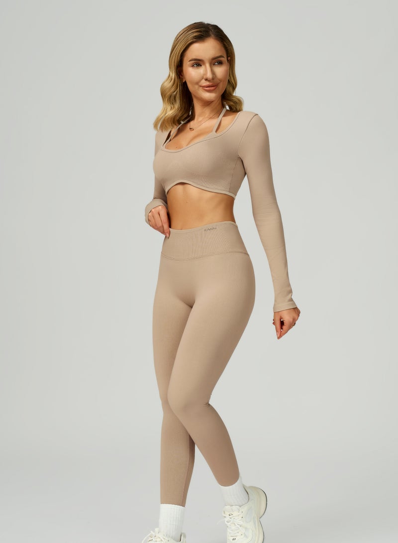 KAWN.YOGA Womens High Waist Scrunch Contour Leggings - Image 2