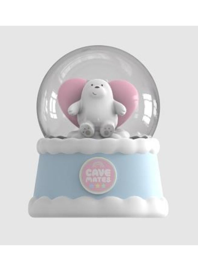 Miniso Add a touch of whimsy to your collection with this Ice Bear crystal ball figure from the We Bare Bears Series 4.0. 