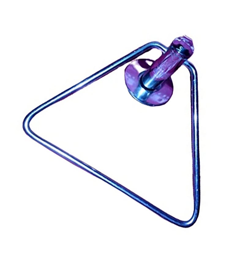 Saumen kundu Stainless Steel Triangular Shape Towel Ring Towel Holder for Bathroom Accessories  - Image 3