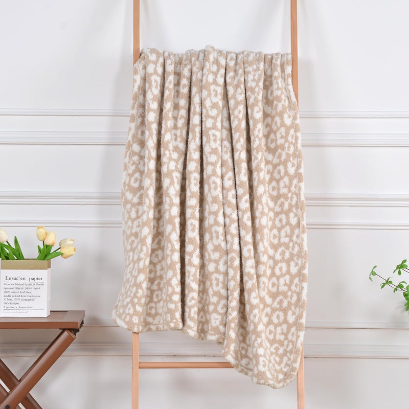 JOOJA Wearable Blankets for Women, Comfy Office Chair Blanket Ponchos Shawl Wrap with Pockets Leopard Print Cozy Shawl for Adults Teens - Image 5