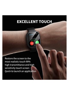 Generic Apple Watch screen protector，Compatible with Series 10 46mm Full Coverage Hard PC Ultra-Thin Full Protection (46mm,black)  - Image 2