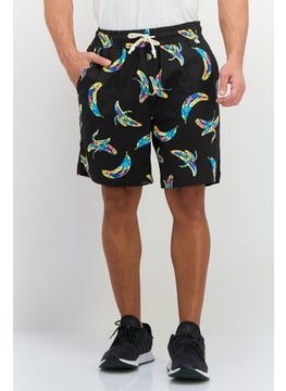 Sovereign Code Men Allover Printed Basic Shorts, Brown  - Image 1