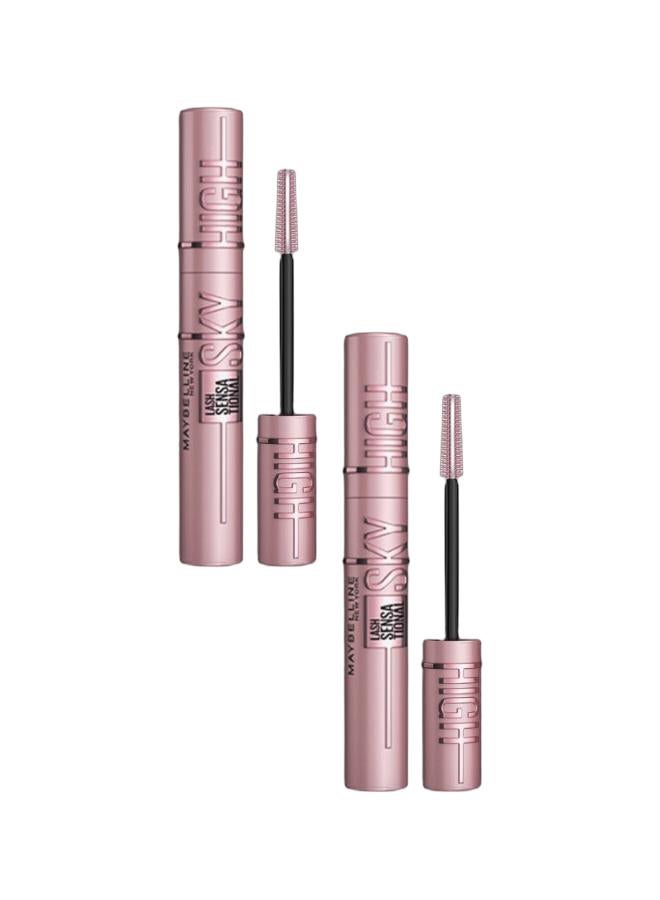 MAYBELLINE NEW YORK LASH SENSATIONAL SKY HIGH MASCARA, BLACK, 36H, LENGTHENING, VOLUMIZING, +2MM LENGTH ON ASIAN LASHES Black Bundle - Image 1