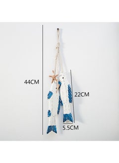 Haidue Mediterranean Fish Pendant Vintage Wooden Fish Hanging Ornament Wall Art Decoration Nautical Coffee Bar Home Decor Gifts  - Image 2