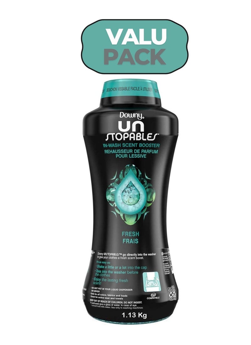 Downy - Unstopables In Wash Freshness And Scent Booster Beads Fresh Scent 1.13 Kg Blue - Image 1