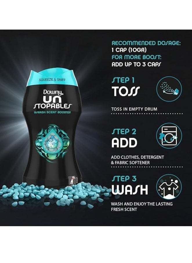 Downy - Unstopables In Wash Freshness And Scent Booster Beads Fresh Scent 1.13 Kg Blue - Image 1