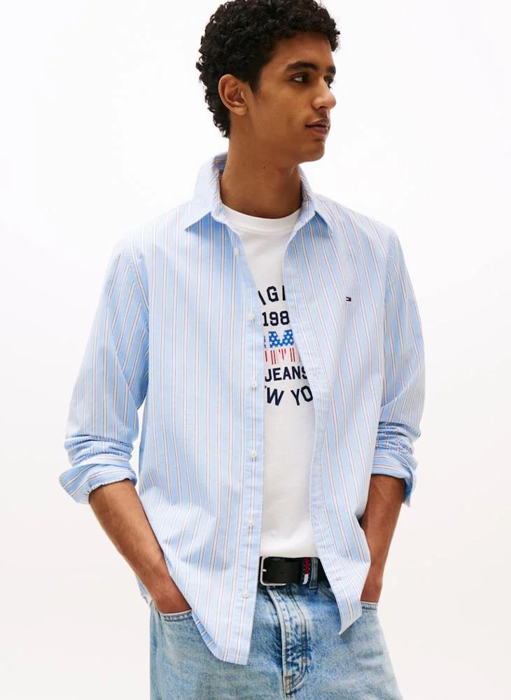 تومي جينز Regular Fit Poplin Shirt