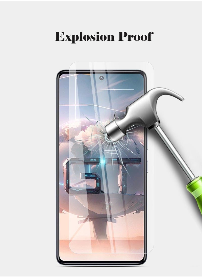 Techie - HD Tempered Glass Screen Protector for Infinix GT 10 Pro - Anti Reflection Anti Bubbles 9H Hardness 0.33 mm Rounded Edges Easy Installation - Image 1