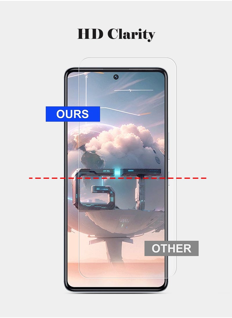 Techie - HD Tempered Glass Screen Protector for Infinix GT 10 Pro - Anti Reflection Anti Bubbles 9H Hardness 0.33 mm Rounded Edges Easy Installation - Image 1