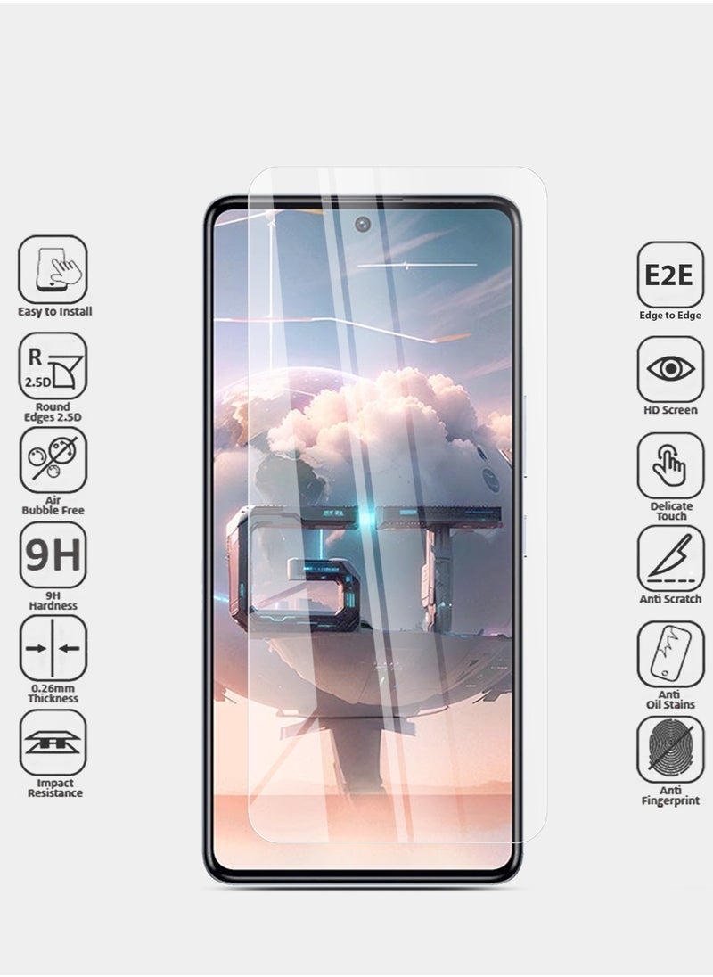 Techie - HD Tempered Glass Screen Protector for Infinix GT 10 Pro - Anti Reflection Anti Bubbles 9H Hardness 0.33 mm Rounded Edges Easy Installation - Image 1