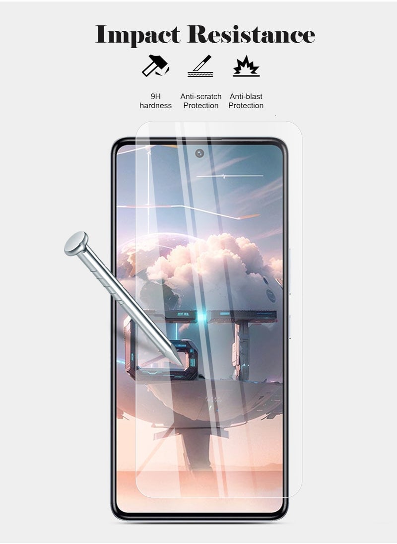 Techie - HD Tempered Glass Screen Protector for Infinix GT 10 Pro - Anti Reflection Anti Bubbles 9H Hardness 0.33 mm Rounded Edges Easy Installation - Image 1