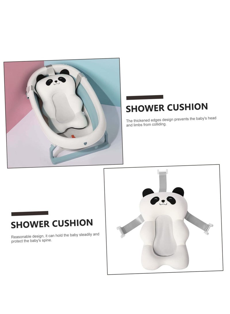 Adjustable Baby Sling Pillow and Bathtub Panda Mat - Thickened Mesh Support Cushion for Newborns and Toddlers, Non-Slip Bathing Seat for Safe and Comfortable Bath Time. - Image 2