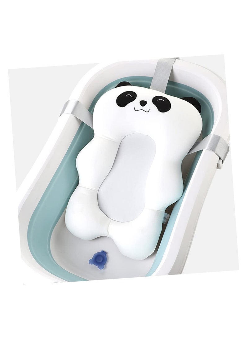 Adjustable Baby Sling Pillow and Bathtub Panda Mat - Thickened Mesh Support Cushion for Newborns and Toddlers, Non-Slip Bathing Seat for Safe and Comfortable Bath Time. - Image 4