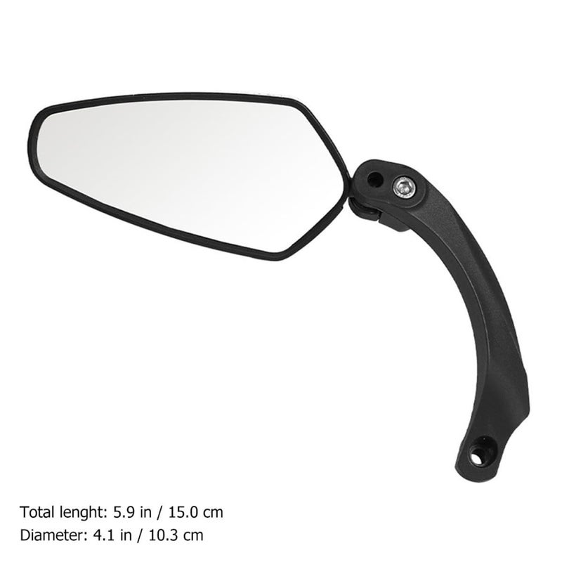 Universal Bike Rearview Mirror Left Side Glass Lens Mountain Bike Handlebar Mirror Cycling Safety - Image 3
