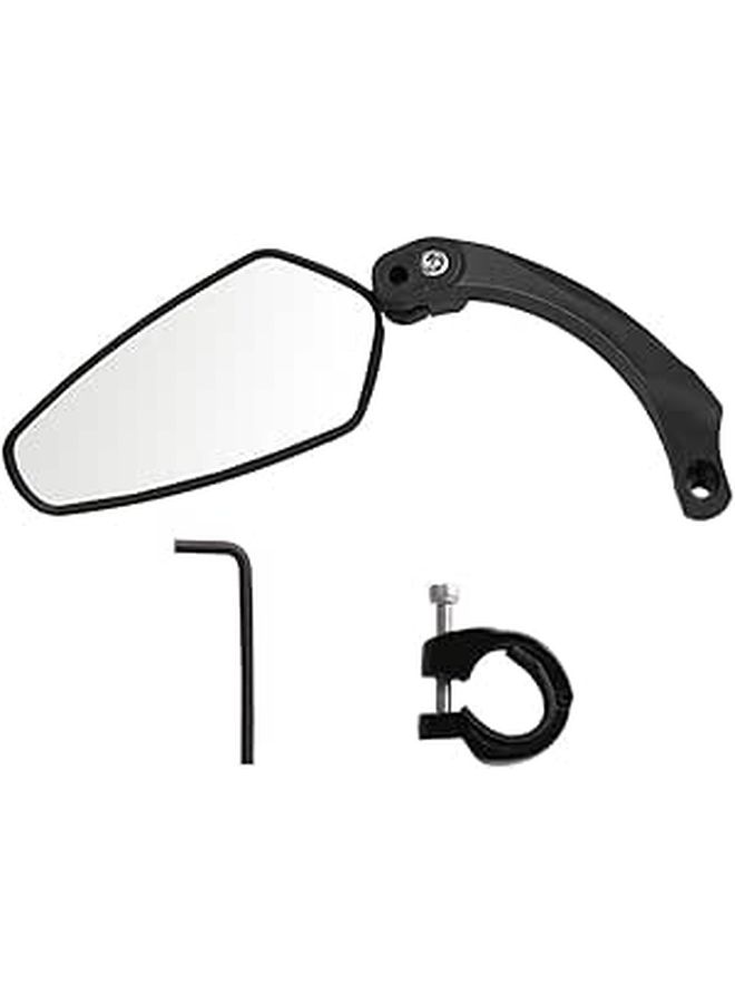 Universal Bike Rearview Mirror Left Side Glass Lens Mountain Bike Handlebar Mirror Cycling Safety - Image 1