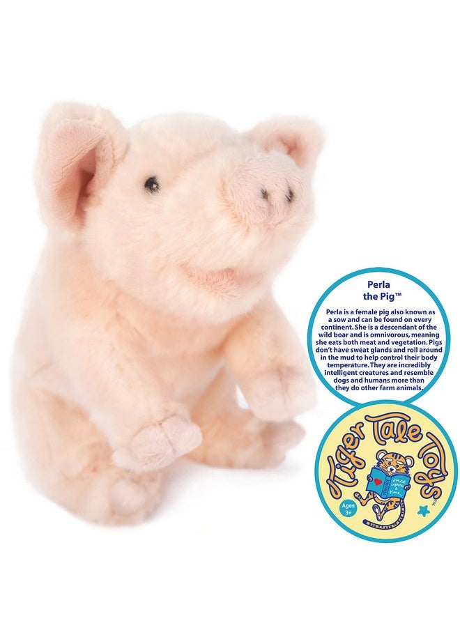 VIAHART - Perla The Pig - 10 Inch Stuffed Animal Plush Piglet - By Tigerhart Toys - Image 1