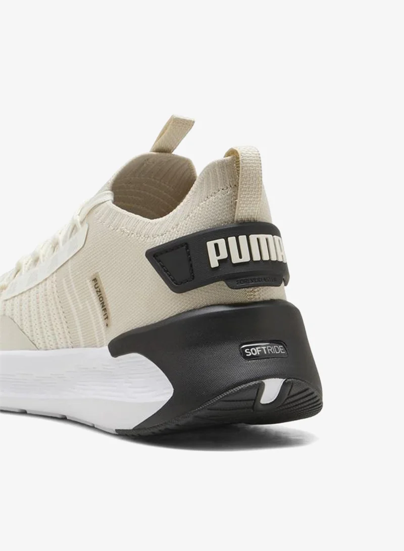 Puma Warm White-Alpine Snow-PUMA Black SOFTRIDE Symmetry Fuzion Running Shoes for Men | Best Price UAE