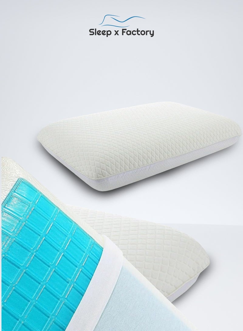 YONK Memory Foam Medical Pillow With Cooling Gel  - Image 2