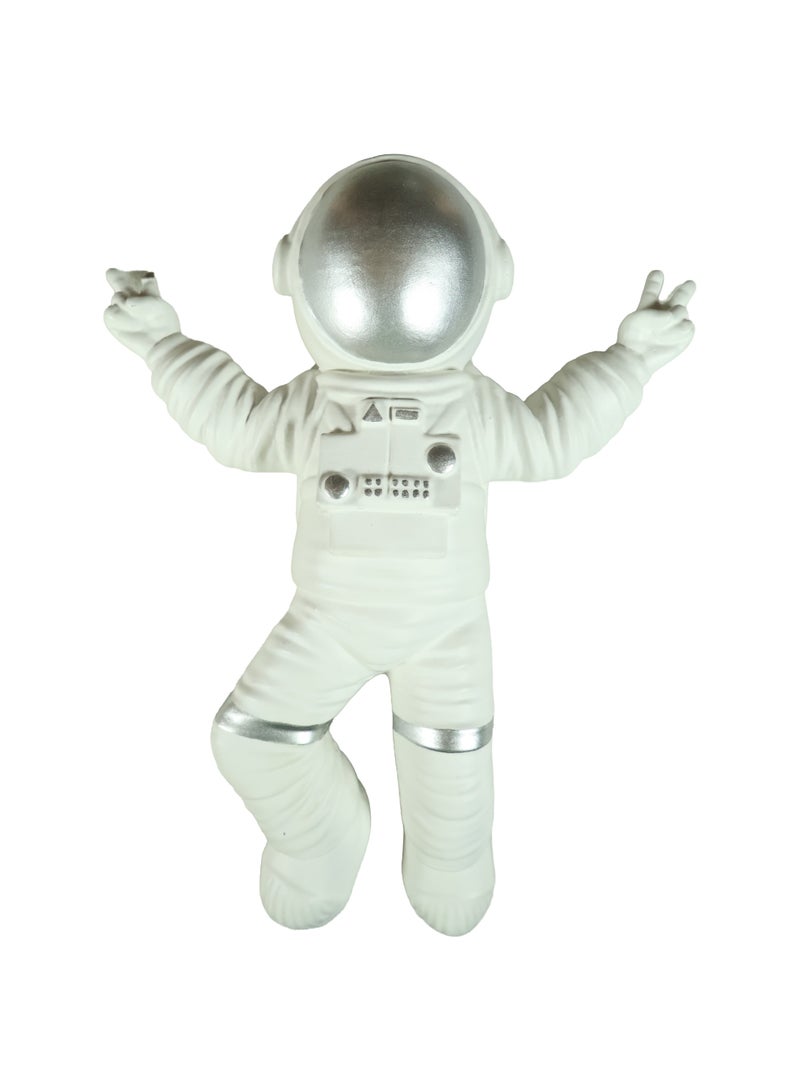 Astronaut Sculpture Set of 3, Premium Resin Figurines, 34 cm, Modern Space Theme Decor for Kids' Rooms, Offices and Nurseries - Image 2
