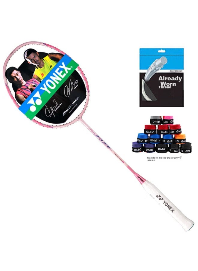 Yonex Yonex Badminton Racket, Full Carbon, Precise Ball Control, High-power Bow Arrow, Arc8, Cherry Blossom Pink, Strung At 24 Pounds, Hand Grip Included  - Image 2