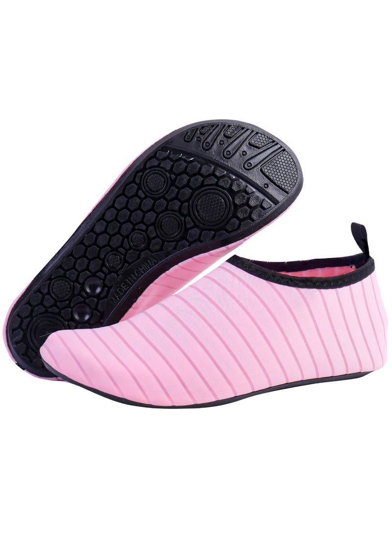 Quick-Dry Water Shoes For Women & Little Girl - Non-Slip Thermoplastic Rubber Sole, Lightweight Beach Swim Shoes For Pool, Surf, Snorkeling, Yoga - Image 1
