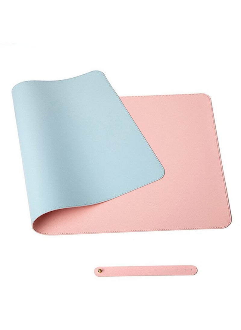 O Ozone Double-Sided Universal Desk Mat, Desktop & Keyboard Mat, Large Mouse Pad PU Leather Waterproof Mat for Office Laptops, Home Table Protector [80x40cm]  - Image 1