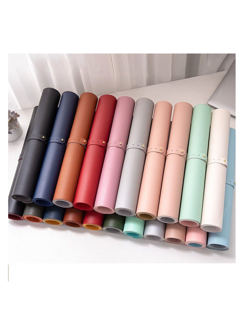 O Ozone Double-Sided Universal Desk Mat, Desktop & Keyboard Mat, Large Mouse Pad PU Leather Waterproof Mat for Office Laptops, Home Table Protector [80x40cm]  - Image 5