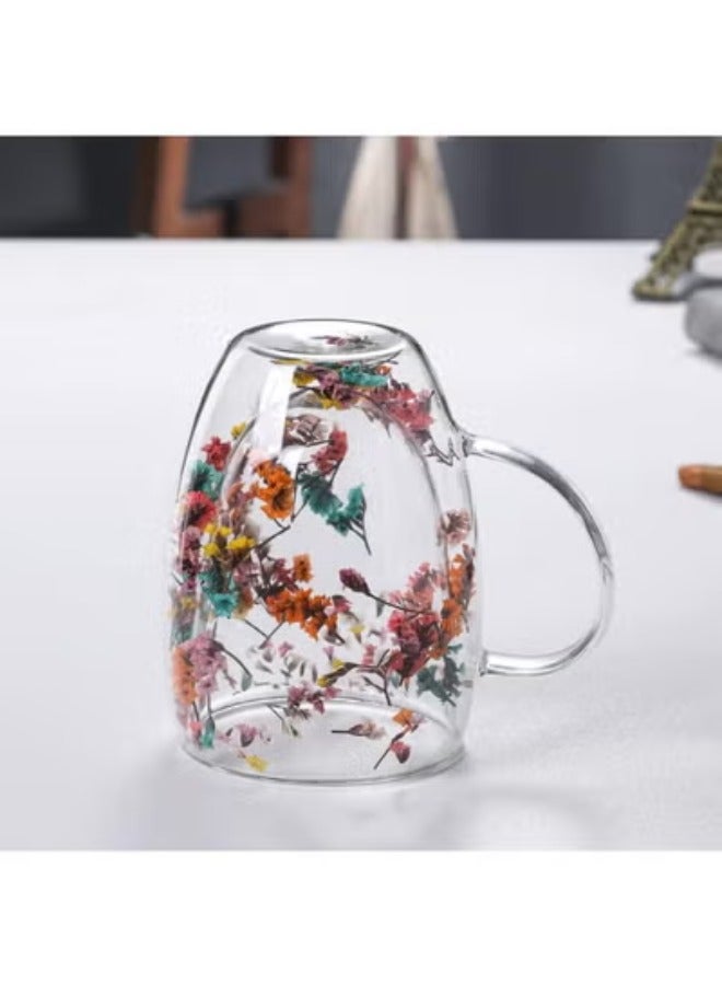 Double Wall Glass Coffee Mug Clear Cups for Cappuccino Tea Espresso Latte Hot Beverages Glasses, Assorted Colors - 200ml - Image 4