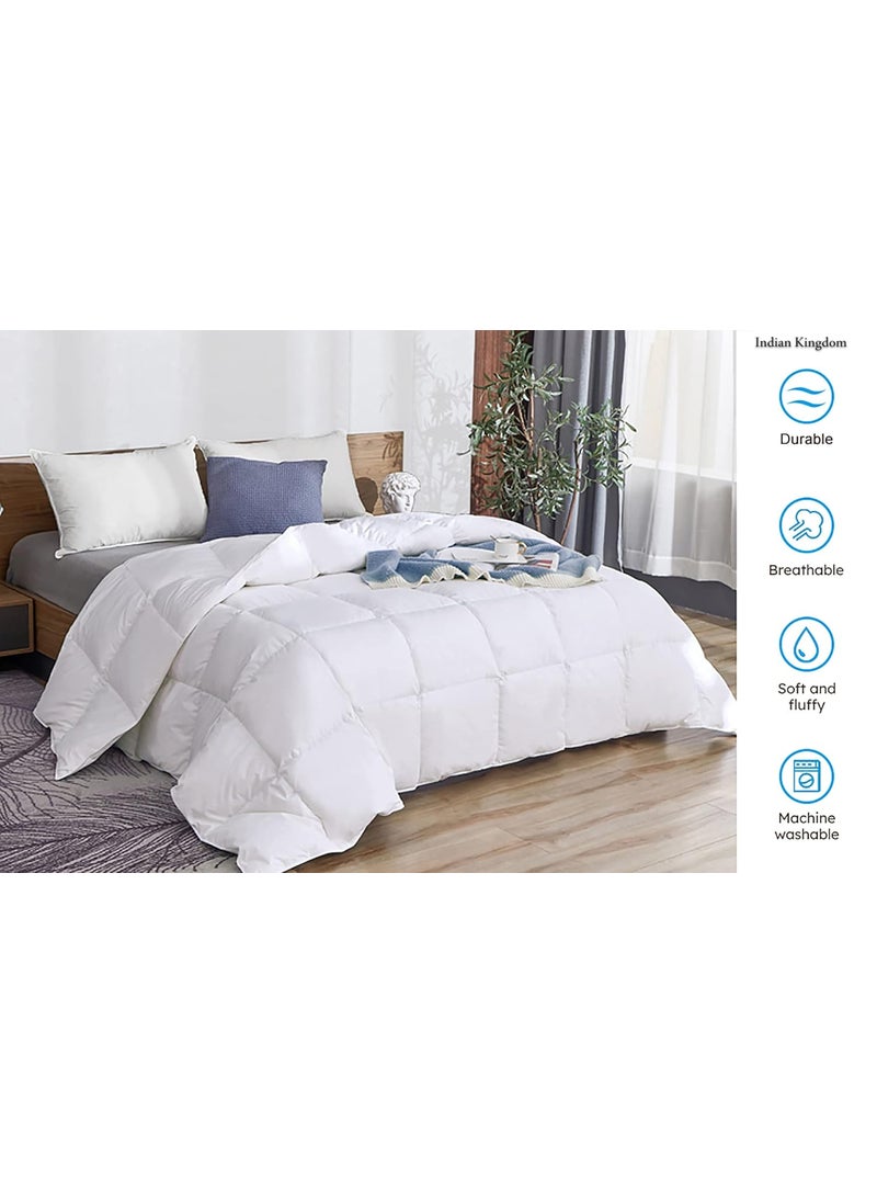 Indian Kingdom Indian Kingdom 500 GSM Winter Proof Comforter Premium Collection Quilted Comforter 90 x 100 Inches228cm x 254cm Double Bed ComforterPeach  - Image 3
