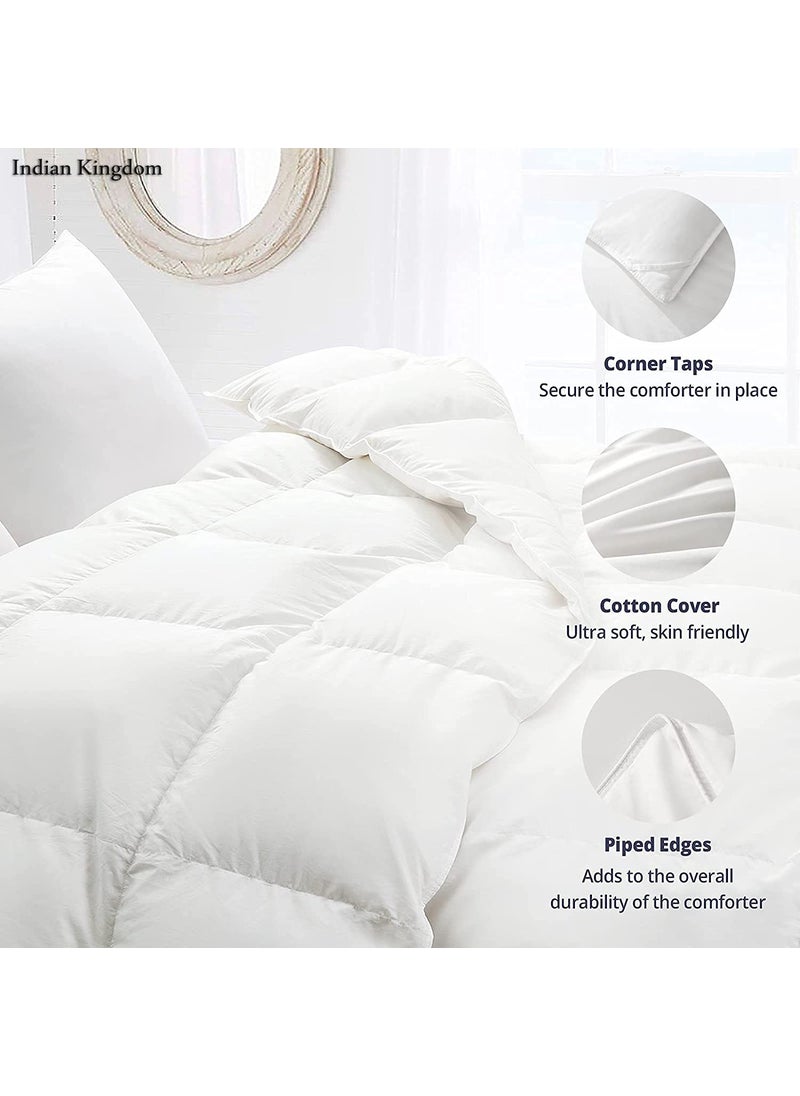 Indian Kingdom Indian Kingdom 500 GSM Winter Proof Comforter Premium Collection Quilted Comforter 90 x 100 Inches228cm x 254cm Double Bed ComforterPeach  - Image 5