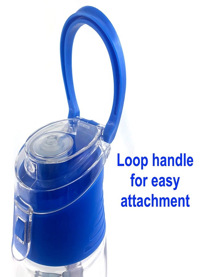 Jerry Leigh Disney - Lilo and Stitch Flip Top Water Bottle - Loop Attachment Handle - 24 Ounce - Image 4