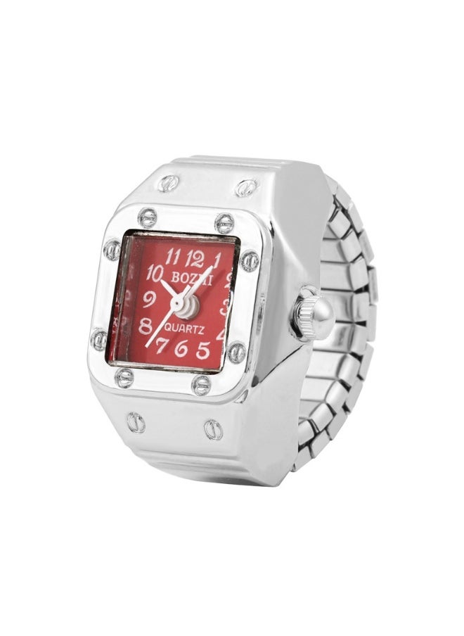 Bozhi Finger Watch Creative Elastic Round Quartz Finger Ring Watches  - Image 1