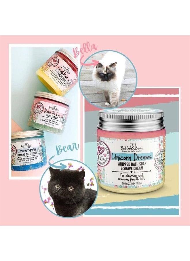 Bella and Bear - Bella & Bear Unicorn Dreams Whipped Bath Soap, SLS Free, Paraben Free, Cruelty-Free, Vegan Body Wash And Shave Cream, 6.7oz - Image 1