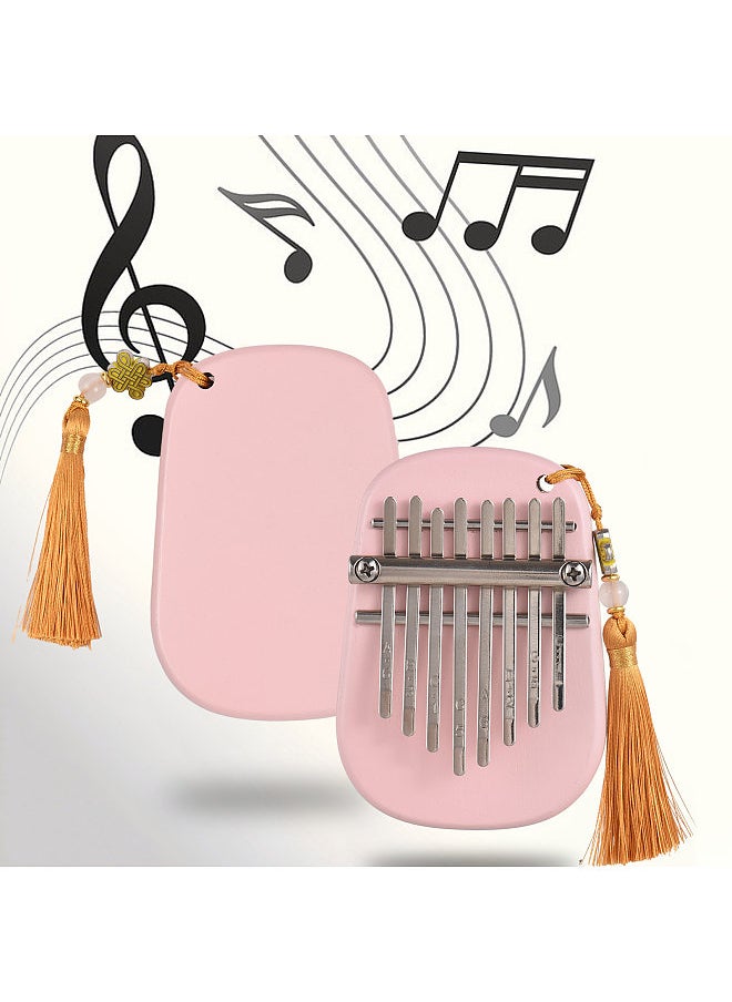 Kalimba Mini Thumb Piano 8 Keys Portable Musical Instrument Kalimba Thumb Piano with Tune Hammer Gift for Adult Beginners Interesting Party Travel Thumb Piano Instrument