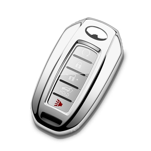 Tengare Car Key Fob Cover Compatible with Infiniti Key Case Protector Keychain Holder Q50 Q60 QX50 QX55 QX60 Accessories - Image 1