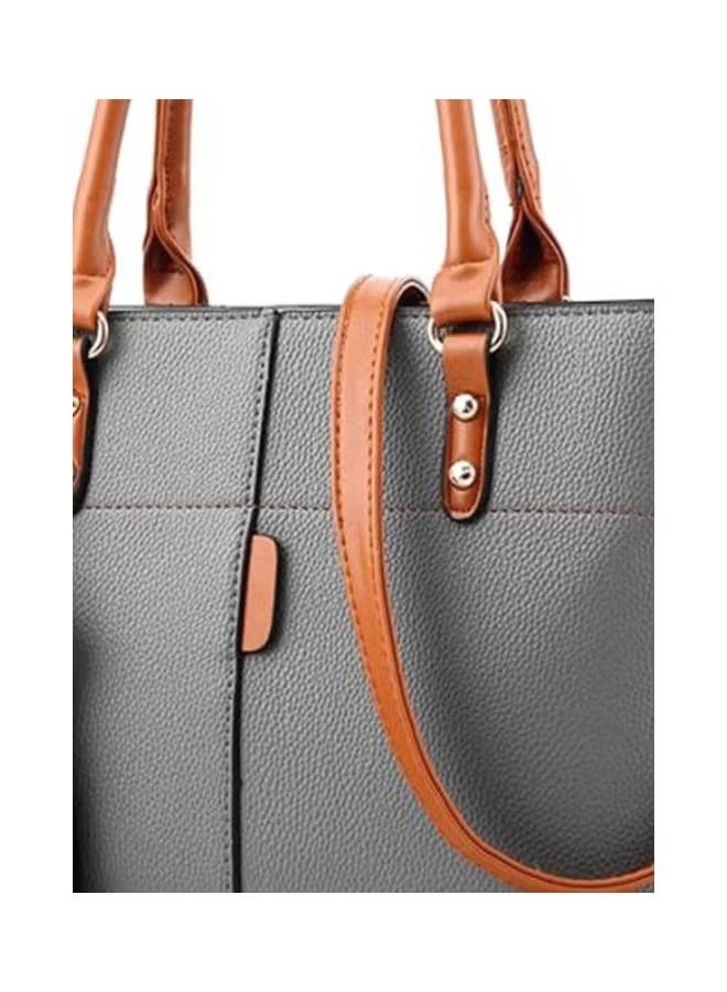 Goolsky Tassel Pendent Shoulder Bag Grey/Brown/Red - Image 3