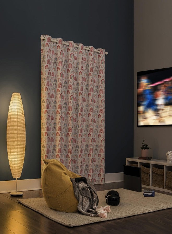 Sun Zero Rainbows Print Total Blackout Grommet Curtain Panel, 40" x 84", Multi - Image 2