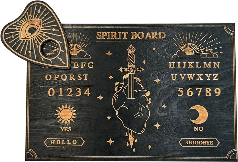 Divination Dowsing Board Metaphysical Message Board Wood Wiccan Decision Making Board Wood Pendulum Board Dowsing Divination Board Wood Pendulum Board Dowsing Divination Wood Board - Image 1