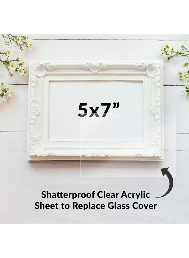 TPGP Acrylic Sheet Clear Cast Plexiglass 5” x 7” 0.04” Thick (1mm) Pack of 5 Transparent Plastic Plexi Glass Board with Protective Paper for Photo Frame Replacement, DIY Display Projects, Craft  - Image 4