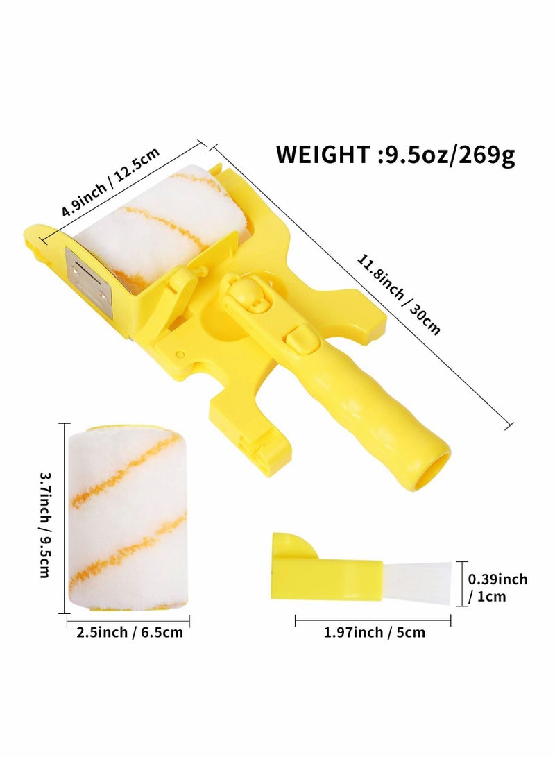 Y&D Paint Edger Roller Brush, Multifunctional Hand-Held Clean-Cut Brush Combo Kit with Extra 2 Replacement for Home Room Wall Ceiling Indoor Outdoor Painting  - Image 2