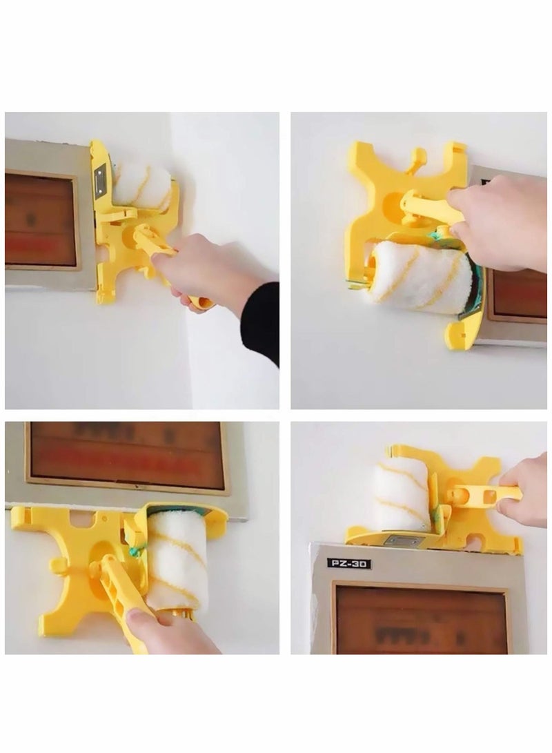 Y&D Paint Edger Roller Brush, Multifunctional Hand-Held Clean-Cut Brush Combo Kit with Extra 2 Replacement for Home Room Wall Ceiling Indoor Outdoor Painting  - Image 5