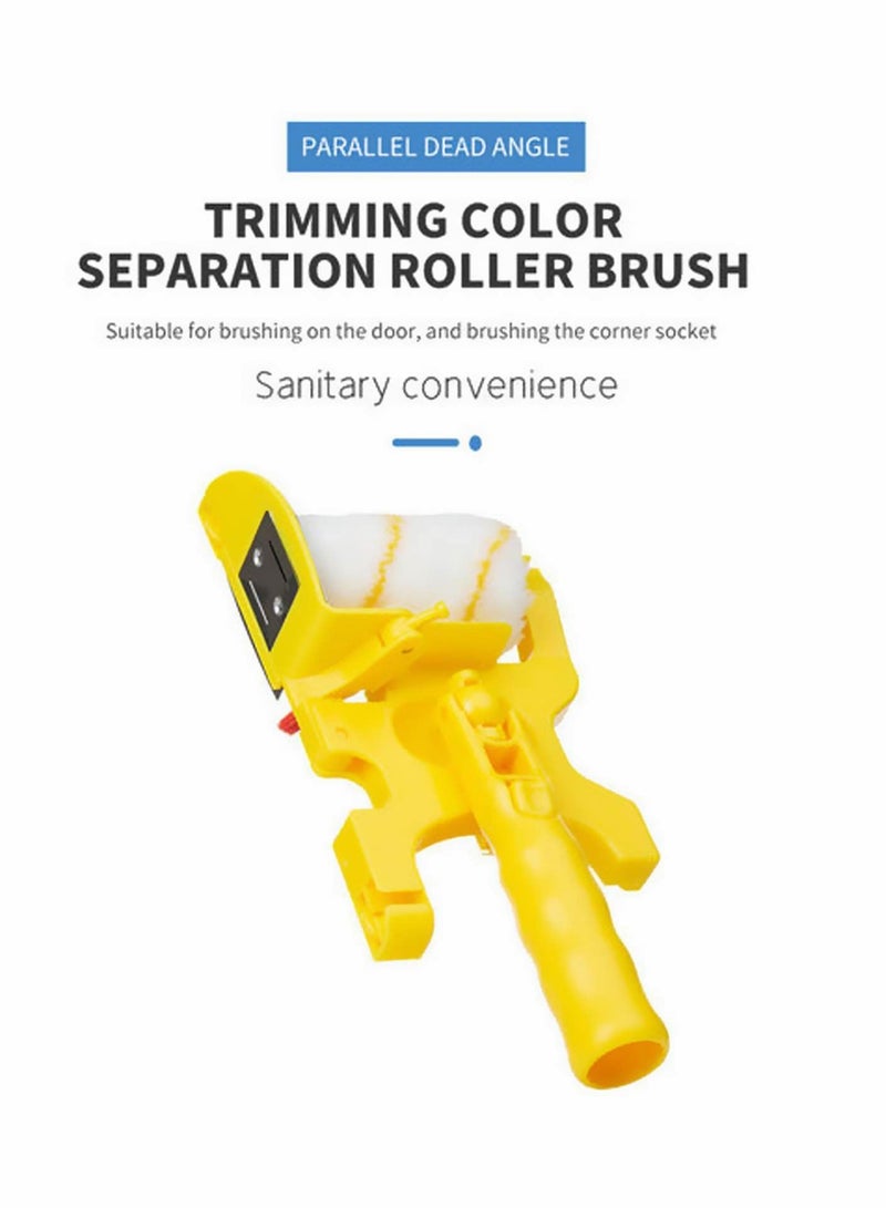 Y&D Paint Edger Roller Brush, Multifunctional Hand-Held Clean-Cut Brush Combo Kit with Extra 2 Replacement for Home Room Wall Ceiling Indoor Outdoor Painting  - Image 3